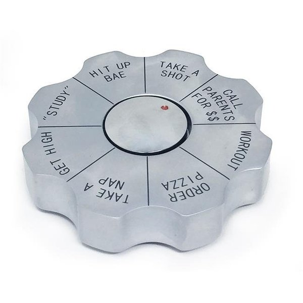 Bey Berk International Bey-Berk International G530C College Spinner Decision Maker Paperweight - Silver G530C